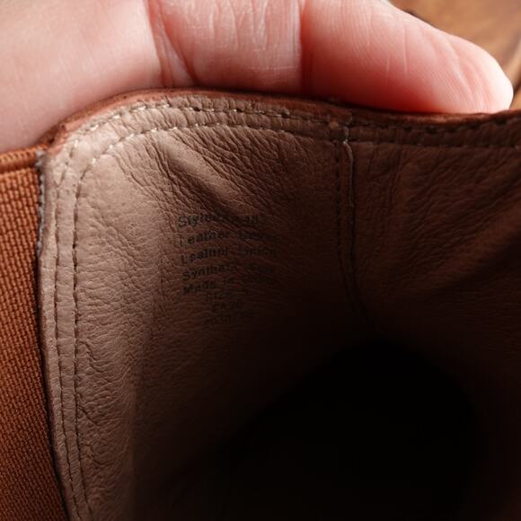 Madewell Boots Womens Size 5 Brown Carina Chelsea Slip On Ankle Leather Western - Picture 14 of 15